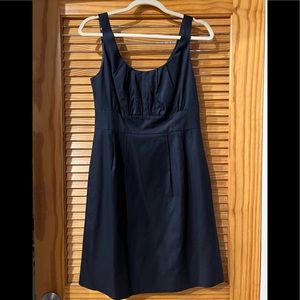 J Crew Suiting Women's Pleated Sleeveless Pockets Dress 36740. Navy. Size 6.